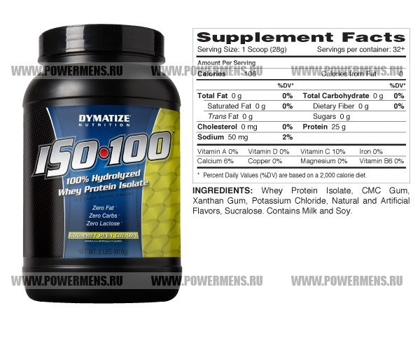 Заказать Dymatize Nutrition, ISO-100 (910гр)