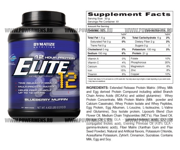 Отзывы Dymatize Nutrition, Elite 12 Hour Protein (2010гр)