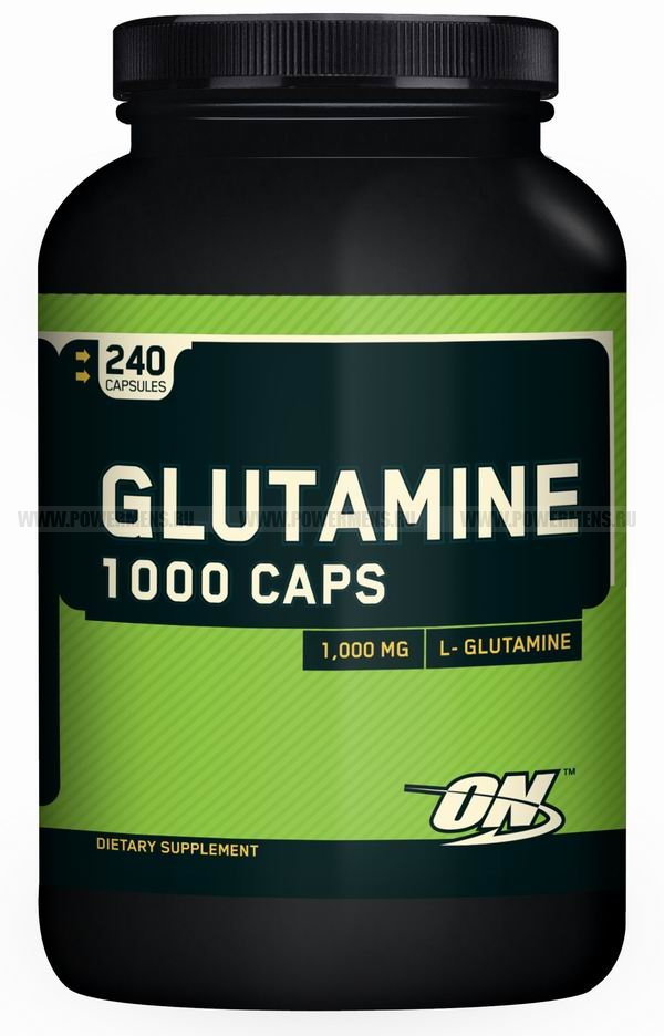 Купить Optimum Nutrition, Glutamine Caps1000mg (240 капс)(срок годности до 12.17)