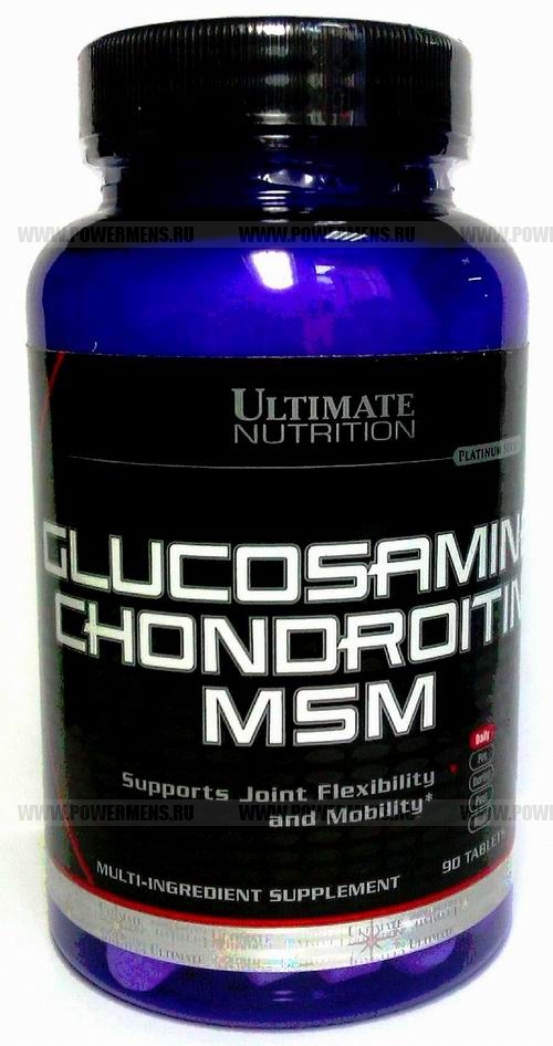 Купить Ultimate Nutrition, Glucosamine chondroitin MSM (90таб.)
