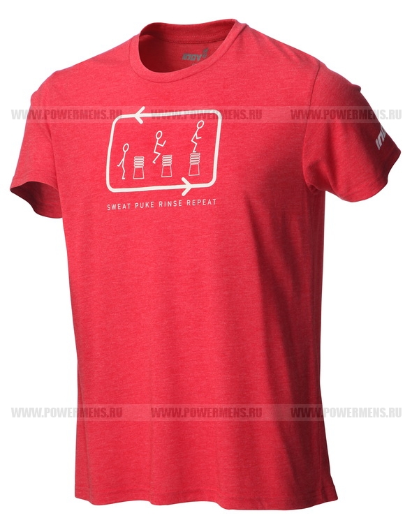 Отзывы INOV-8, FF TRI BLEND TEE™ (Mens) SWEAT PUKE RINSE REPEAT - Мужская футболка