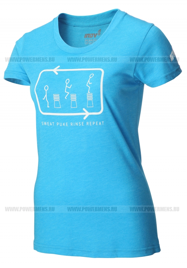 Отзывы INOV-8, FF TRI BLEND TEE™ (Womens) SWEAT PUKE RINSE REPEAT - Женская футболка