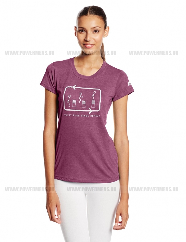 Цена INOV-8, FF TRI BLEND TEE™ (Womens) SWEAT PUKE RINSE REPEAT - Женская футболка