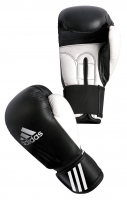 Adidas Performer, Боксерские перчатки НАТУР кожа ADIBC01 (черно-белые)