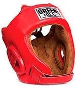 GREEN HILL Five Star Шлем из НАТУРАЛЬНОЙ кожи HGF-4013 (красный)