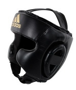 Adidas, Шлем боксерский Speed Super Pro Training, арт.adiSBHG042(черно-золотой)