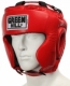 GREEN HILL Club, Шлем боксерский из натуральной кожи HGS-4019 (красный)