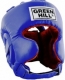 GREEN HILL Defence, Шлем боксерский из НАТУРАЛЬНОЙ кожи HGD-4026 (синий)