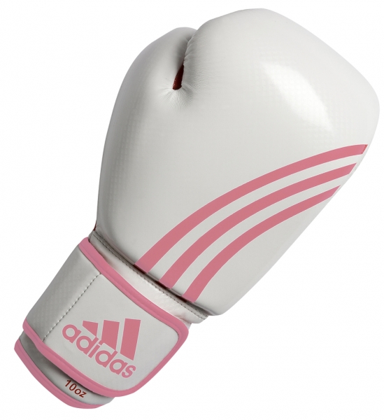 Заказать Adidas Box-Fit, Боксерские перчатки, арт. ADIBL04/A (Белый/Розовый)