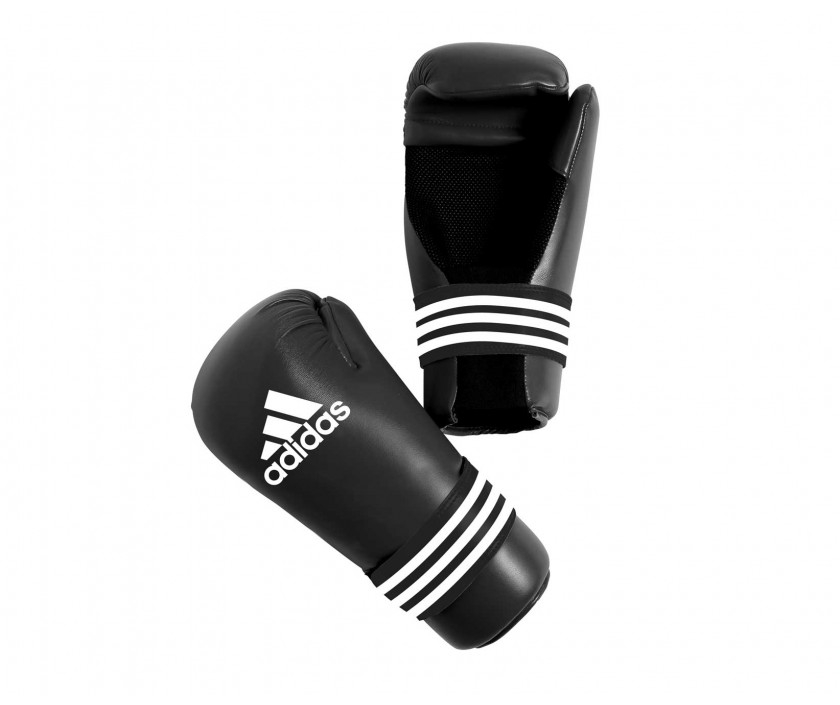 Купить Adidas, Перчатки полуконтакт для кикбоксинга/каратэ/тхэквондо Semi Contact Gloves, арт. ADIBFC01 (Черный)