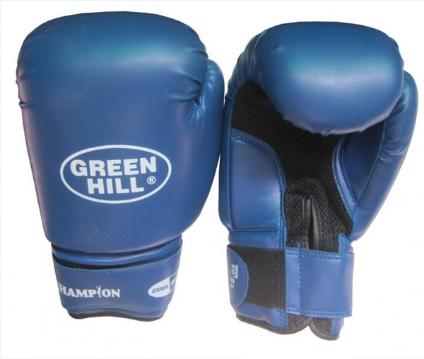 Купить GREEN HILL Champion, Боксерские перчатки, арт.BGC-2040b (синий)