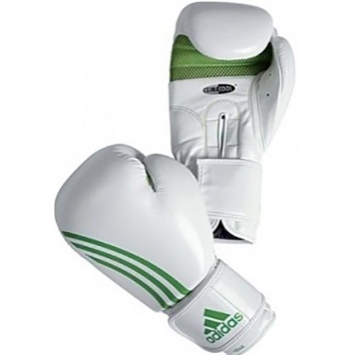 Заказать Adidas Box-Fit, Боксерские перчатки, арт. ADIBL04/A (Белый/Зеленый)