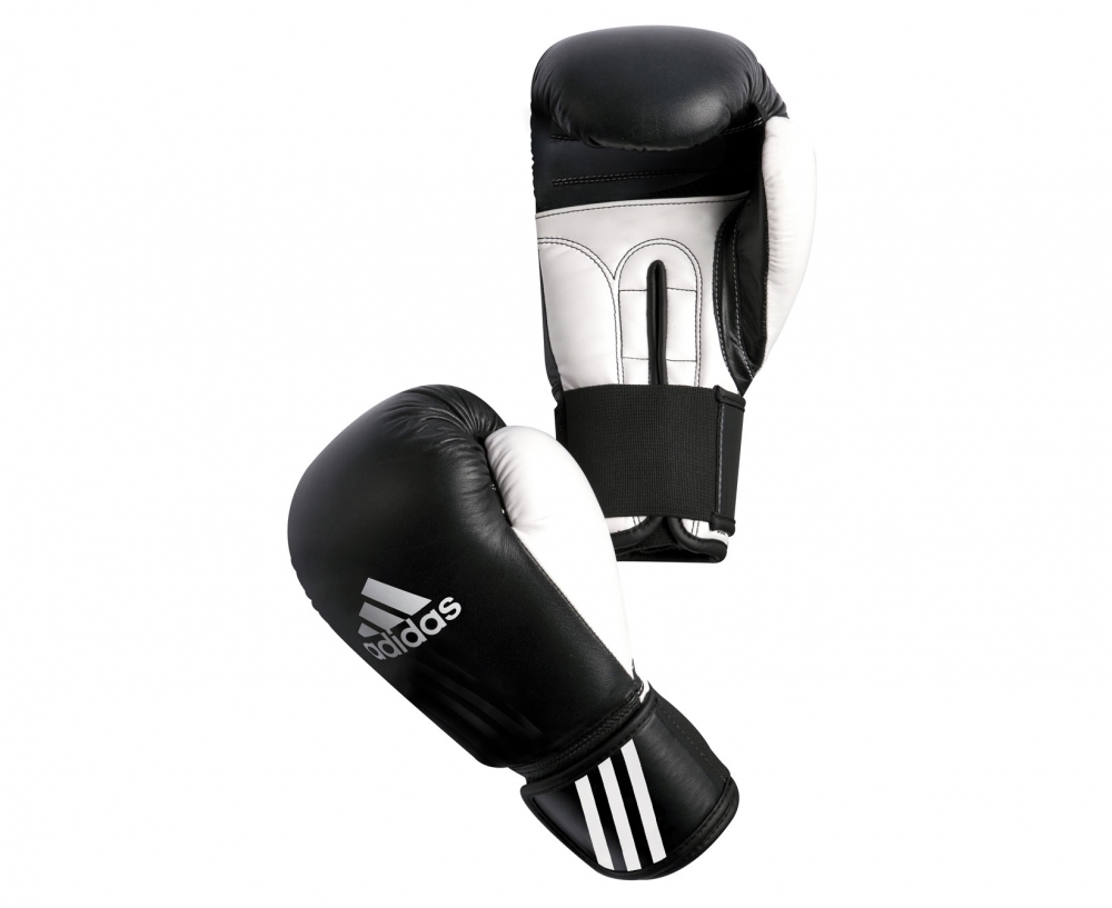 Купить Adidas Performer, Боксерские перчатки НАТУР кожа ADIBC01 (черно-белые)