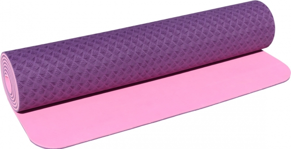 Отзывы Коврик для йоги и фитнеса PROFI-FIT, 6 мм,  ПРОФ (фиолетовый-розовый)