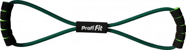 Отзывы Эспандер трубчатый PROFI-FIT, восьмерка, зеленый, сопротивление среднее 5 кг